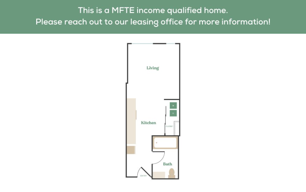  Studio - MFTE - Studio floorplan layout with 1 bathroom and 430 - 494 square feet (7)